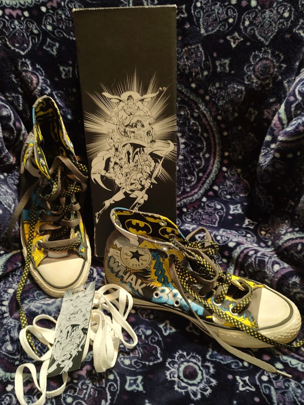 Converse Batman Graphic High-Top Sneakers - Yellow/Black